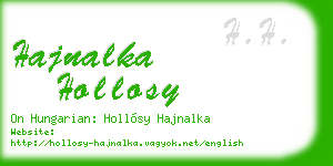hajnalka hollosy business card